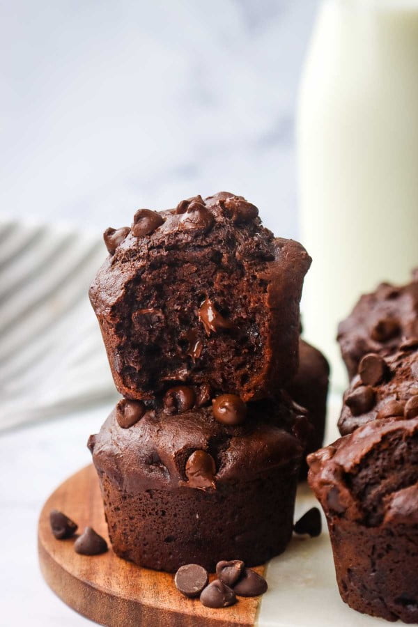 Muffins double chocolat décadent 