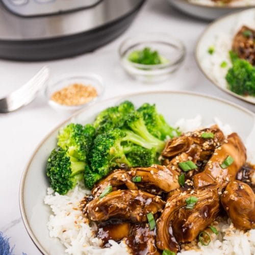 Recette de poulet teriyaki au miel fait au Instant Pot